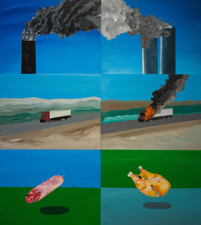 Bertrand Grave. Pintura. Serie Consume. Venganza. 2016.