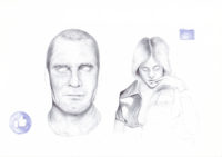 Bertrand Grave. Dibujo. Boli Bic. Serie Amerrika. Amerrika 0.2. 2017.