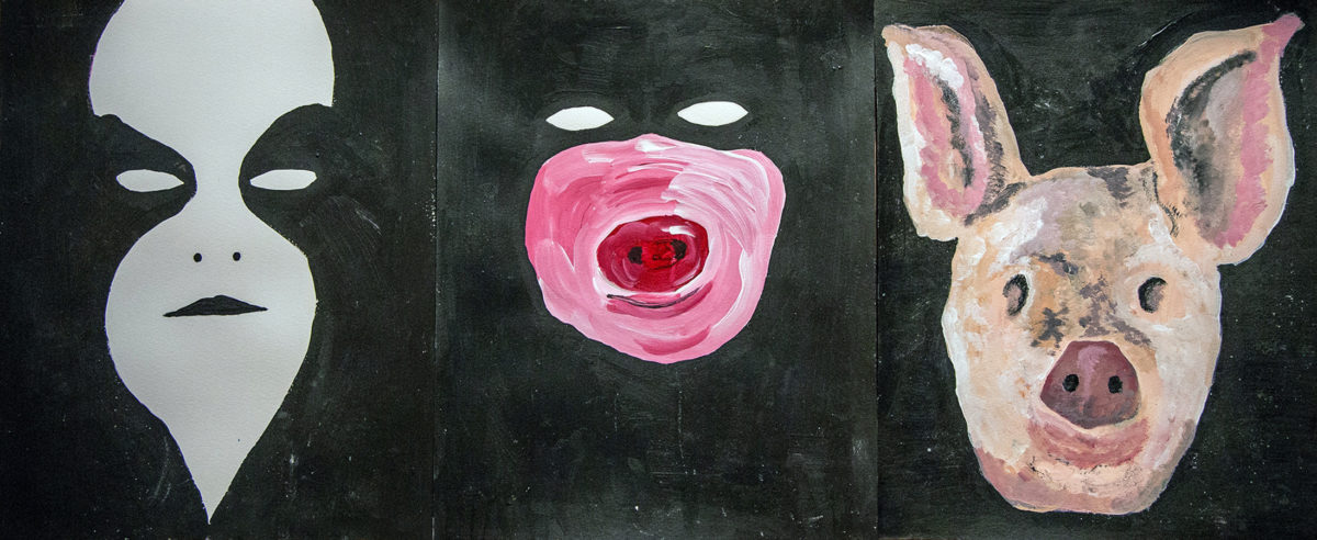 Bertrand Grave. Pintura. Serie Black Metal. Evolution. 2017.