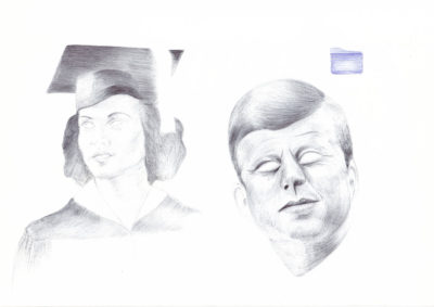 Bertrand Grave. Dibujo. Boli Bic. Serie Amerrika. Amerrika 0.4. 2017.