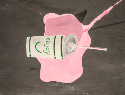 Bertrand Grave. Pintura. Serie Consume. Enjoy. 2016.