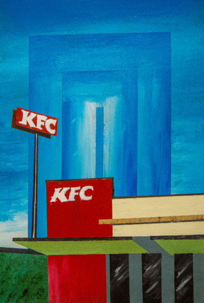 Bertrand Grave. Pintura. Serie Consume. Come 02. 2016.