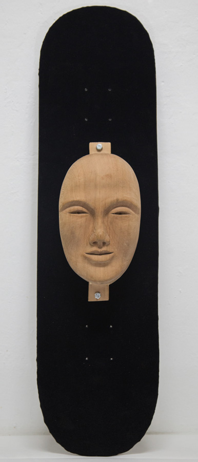 Bertrand Grave. Escultura. Madera. Skate & Die. Mutación 0.1. 2015.