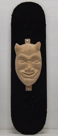 Bertrand Grave. Escultura. Madera. Skate & Die. Mutación 0.4. 2015.